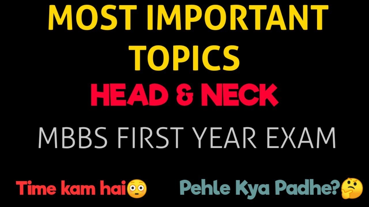 Head Neck Important Questions Most Important Topics Of Head 