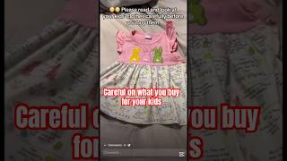 LOOK WHAT MOM FOUND ON HER KIDS DRESS!! #shorts #storytime