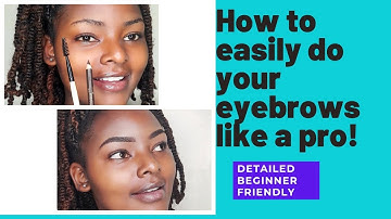 HOW TO EASILY DO YOUR EYEBROWS\\Beginner Friendly Detailed Eyebrow Tutorial using Pencil