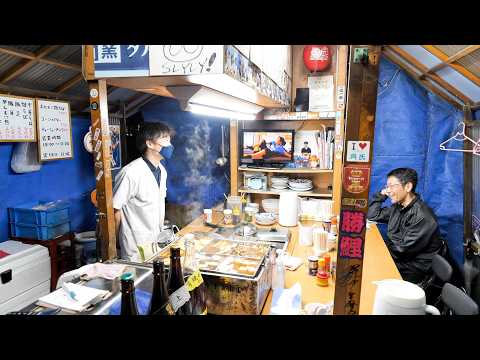 $3 Japanese Street Food!! One Man Works Alone at Midnight!