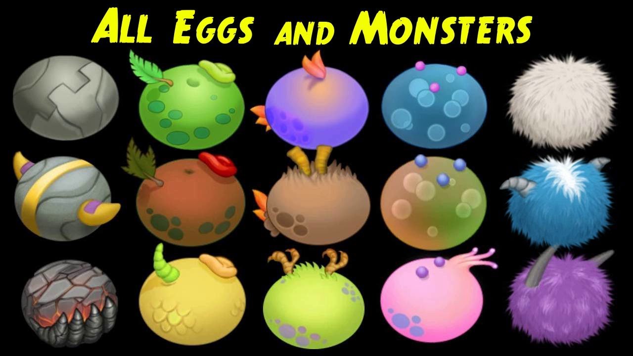 All Eggs and Natural Monsters - Single Elements | My Singing Monsters