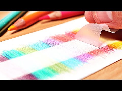 EASY TRICK FOR COLORED PENCIL DRAWINGS 