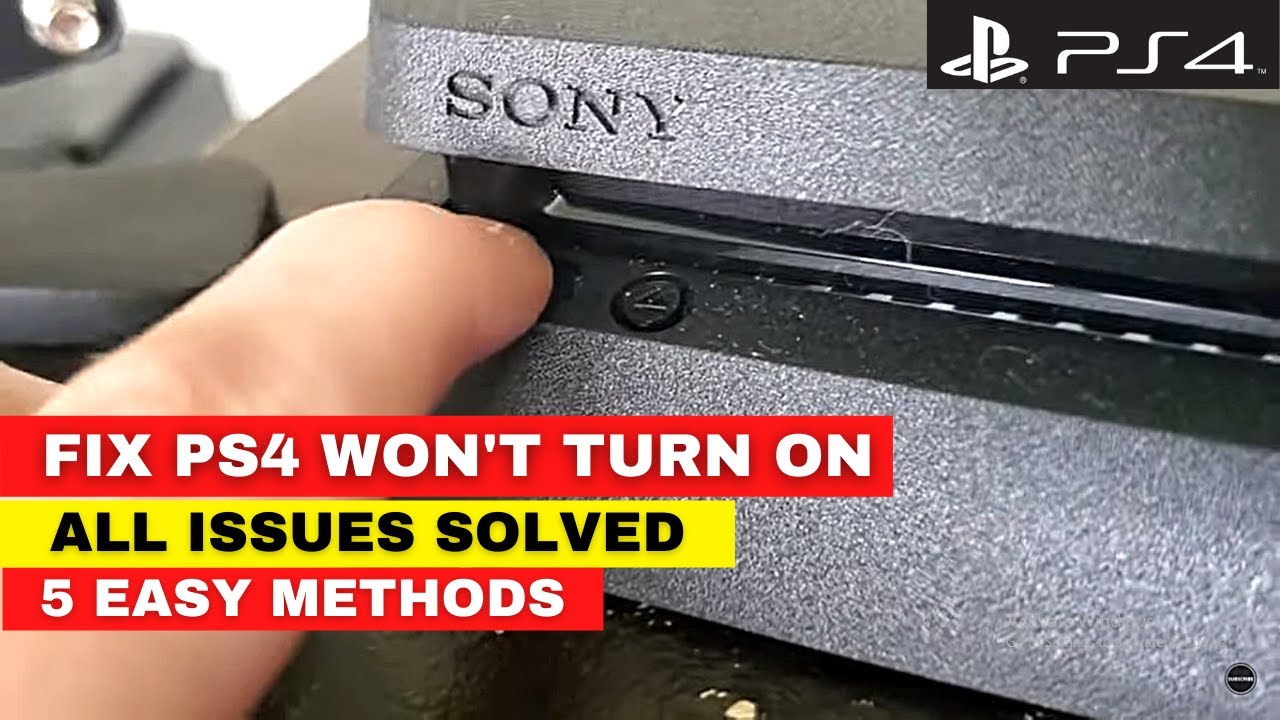 Sukkerrør Inhalere Takke How to Fix PS4 Won't Turn On || All PS4 Issues Solved in Just 5 Steps -  YouTube