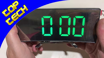 Led Mirror Digit Clock Alarm Settings