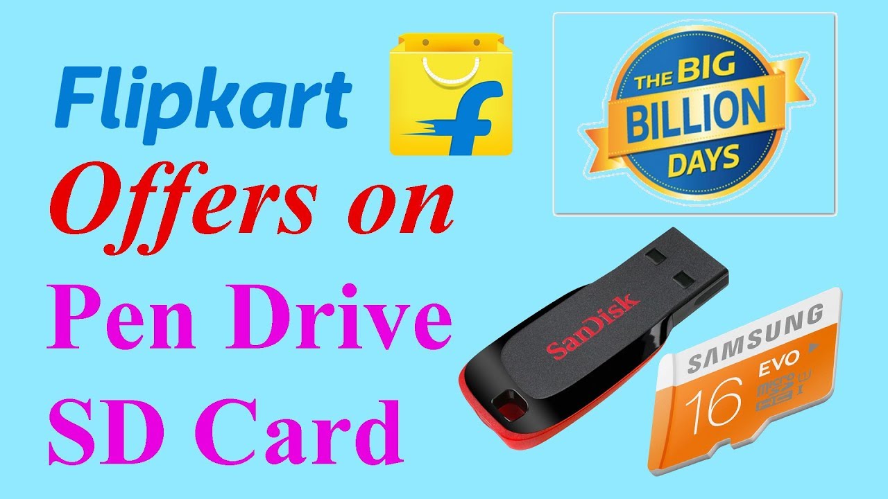 Best Pen Drive & SD Card Flipkart Big Billion Days Som Tips YouTube