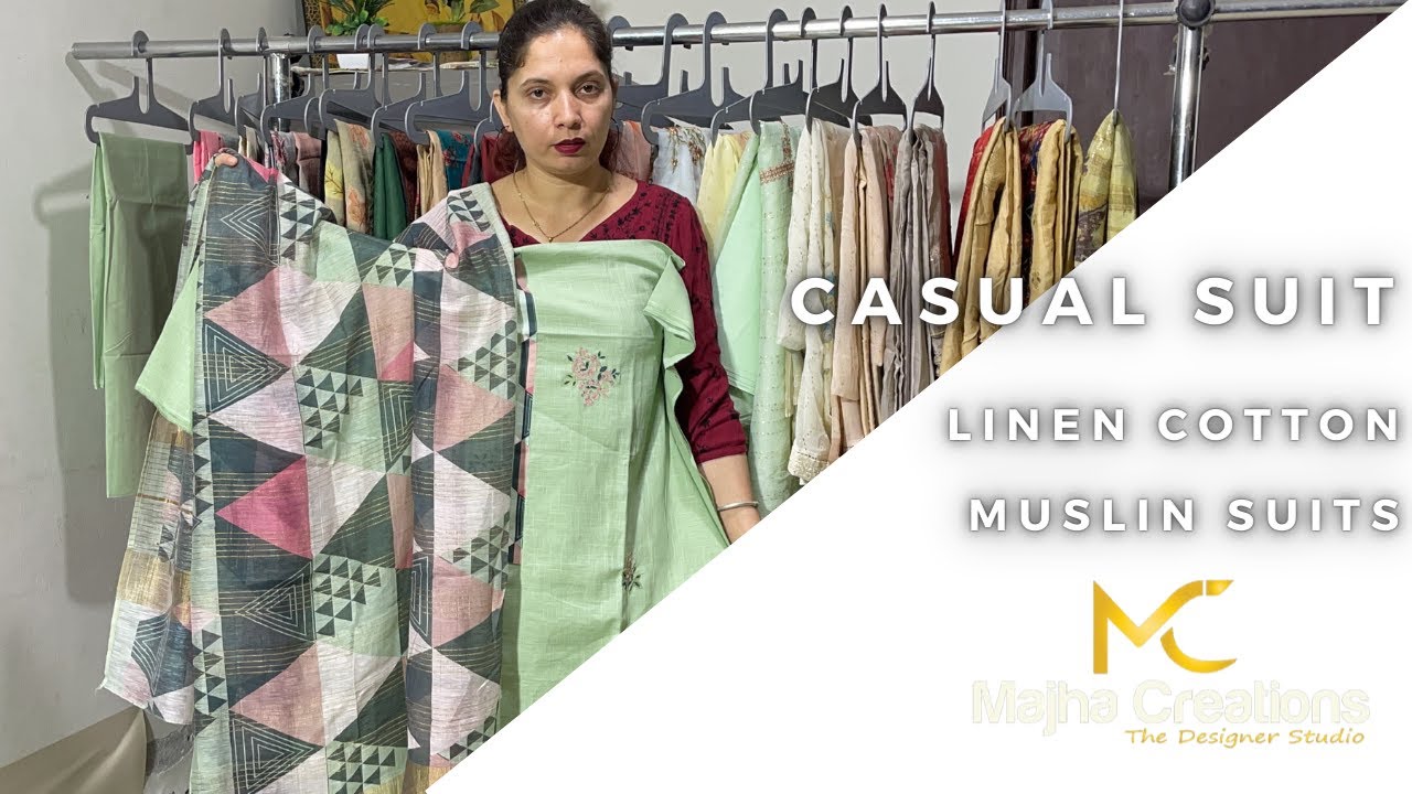 Muslin Boutique Suits | Lawn Cotton | Organic Cotton Suits | Majha  Creations | Mohali Boutique - YouTube