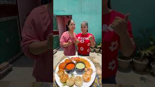 Momos😋in 6 types🥟 challenge| Watch full video on our youtube channel👆#food #viral #foodie #shorts