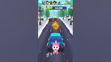 Talking Tom Gold Run Unicorn Angela VS Talking Tom Hero Dash Hurricane Hank Funny Fails & Falls 