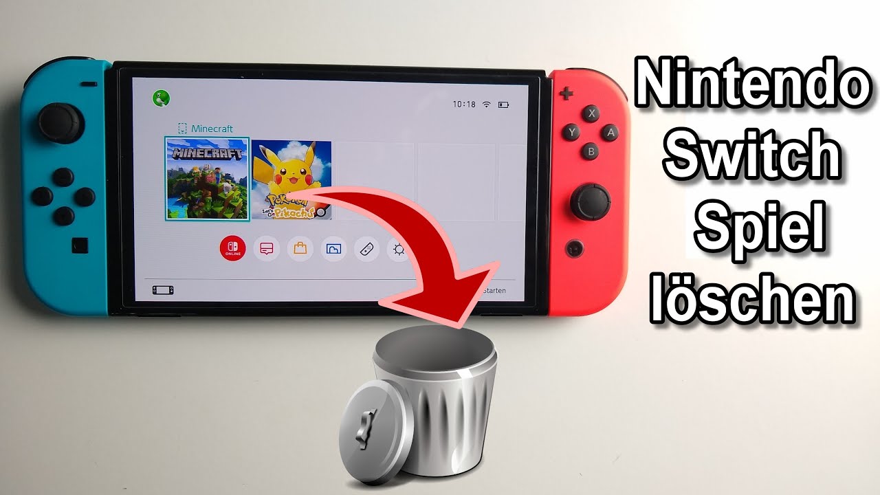 Nintendo Switch Spiel deinstallieren / löschen | Anleitung - YouTube