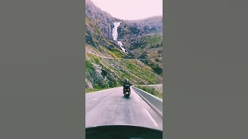 Piaggio MP3 500 & Qooder quadro on mountain road in Norway 🇳🇴, National Tourist Route Trollstigen Piaggio MP3 500 & Qooder quadro on mountain road in Norway 🇳🇴, National Tourist Route Trollstigen