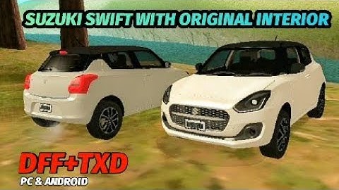 SUZUKI swift,DFF+TXD,mod for gta sa pc and Android,swift modpack 2022 Suzuki Swift for GTA Sa pc