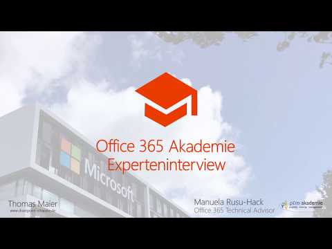 18-02 Experteninterview: Office 365 Support mit Manuela Rusu-Hack von Microsoft