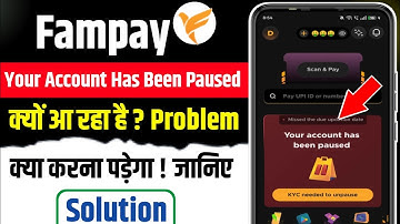 fampay your account will be paused soon problem | fampay your account has been paused problem |