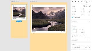 Figma tutorial: Constraints within Frames | Responsive design | Elements behavior in Frames