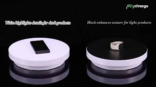 Flyrivergo 3 in 1 Motorized Rotating Display Stand - 11.8/13.7/15.7inch 33lbs Photography Turntable