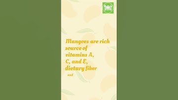 Mango Nutrition Facts