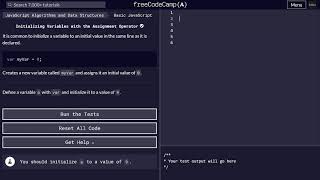 05 - Initializing Variables with the Assignment Operator