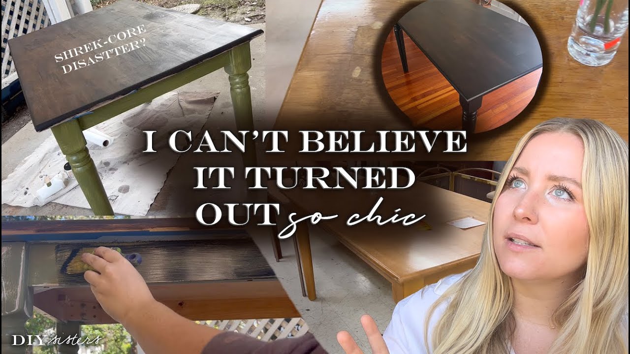 DARK ACADEMIA dining table flip *why is this always a struggle?!*