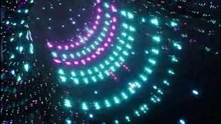 4K VJ Loop - Journey Through an Abstract Sci-Fi Neon Tunnel