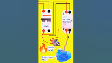 Single Phase Motor Modular Contactor ||#electric #shorts🔥