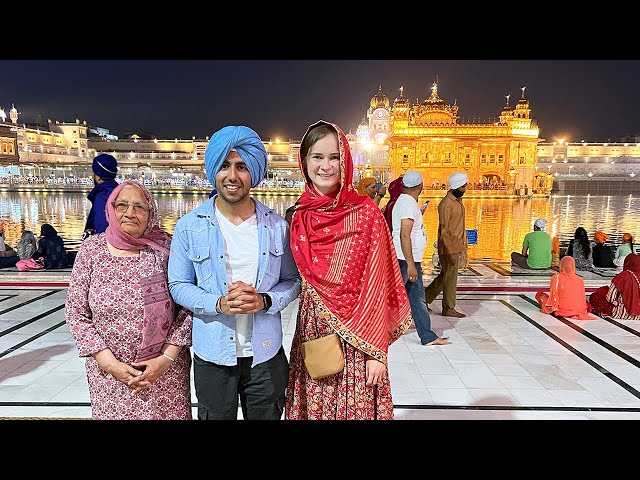 Punjabi Suit & Visiting Golden Temple! Katie & Nani! - YouTube