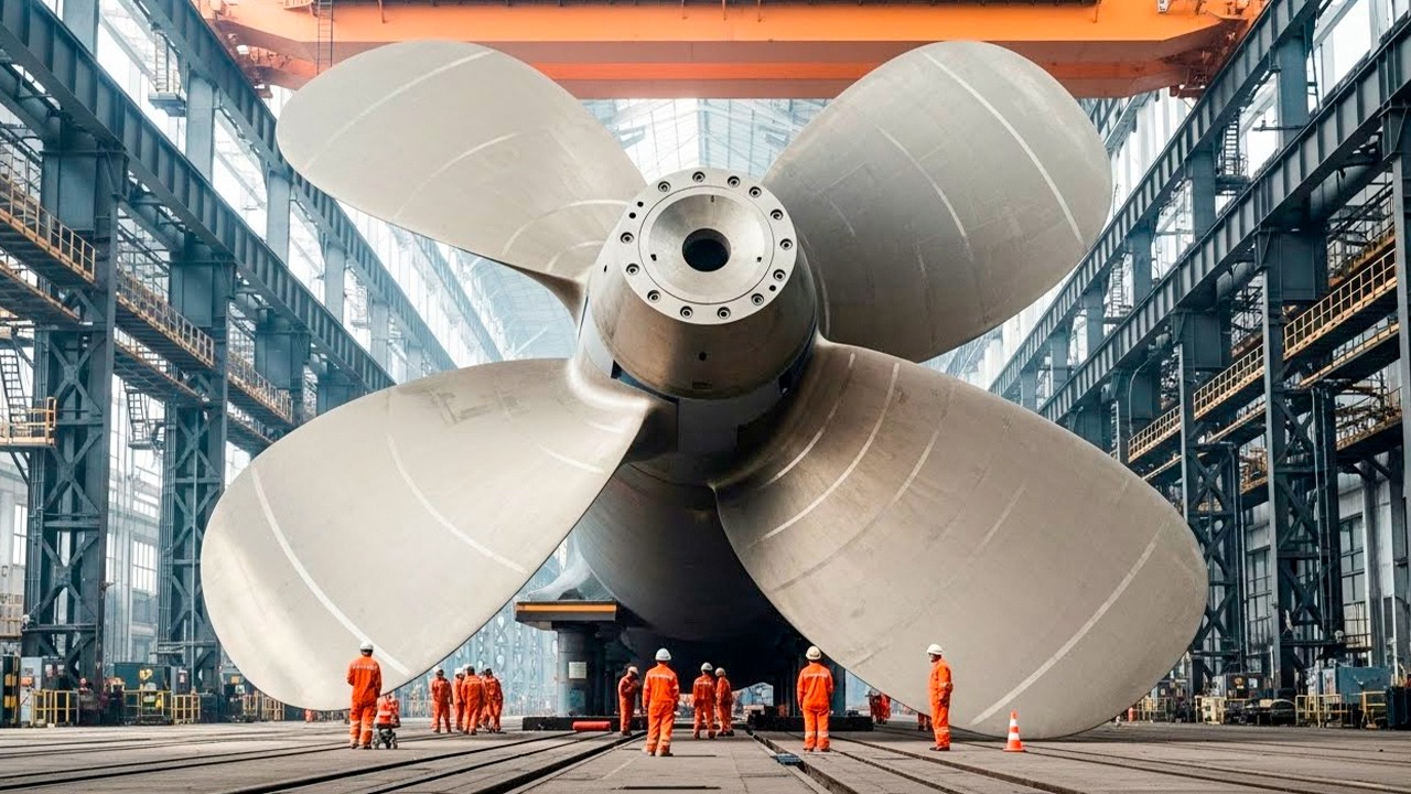 كيف صُنعت: مروحة 130 طن تدفع نصف تجارة العالم | جنون هندسي