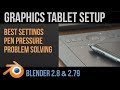 How to Set Up a Graphics Tablet | Blender 2.8 & 2.79