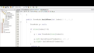 BinaryTree Array Representation in JAVA _Tree build and Traversal_URDU