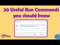20 Run Commands You Never Knew You Needed for Windows