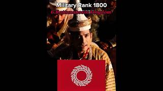 Military Rank 1800 In Asia #feedshorts #military #history #world #army