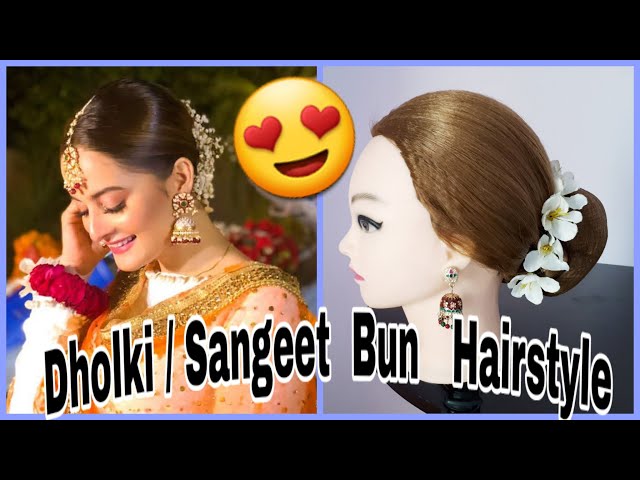 15 Latest Indian Sangeet Hairstyles For Bride - Qpidindia