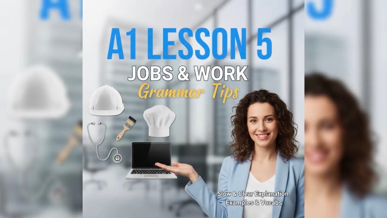 Learn English FAST: Jobs & Work/ A1 Beginner – Slow & Easy