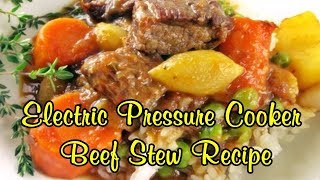 cooker pressure stew electric beef recipe