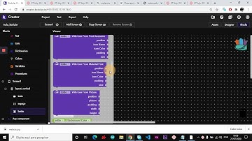 Conhecendo blocos de programação e programando botões
