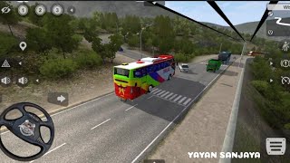 mobil bus MEDAN JAYA. simulator. telolet Basuri panjang v3 screenshot 3