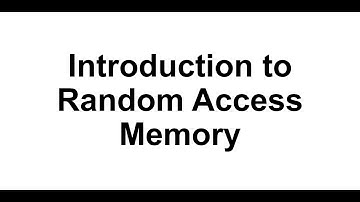 (Docceptor 디지털논리회로 7-1) Random access memory (RAM) 소개