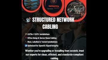 Structured Network Cabling orange