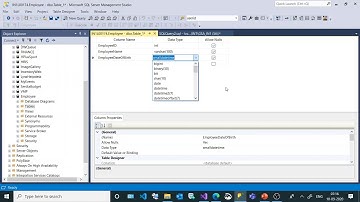 2  Cerate Table Using GUI in Microsoft SQL Server