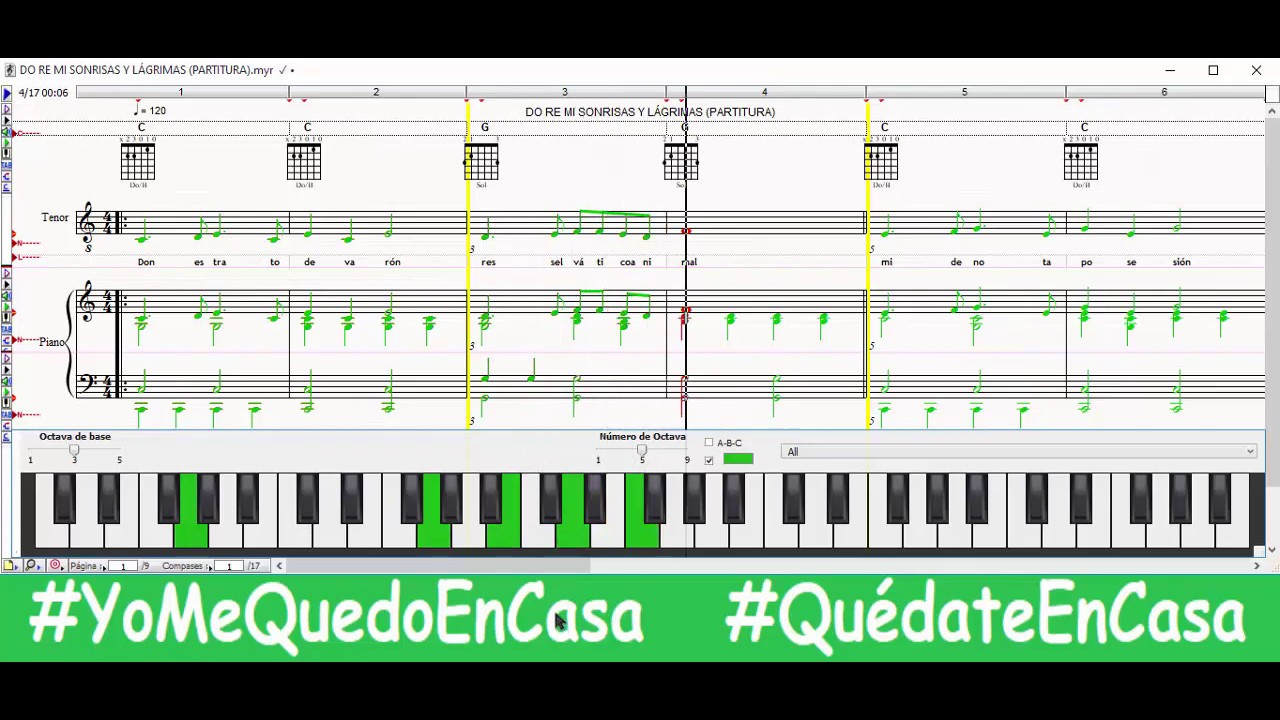 DO RE MI SONRISAS Y LÁGRIMAS (PARTITURA) - YouTube