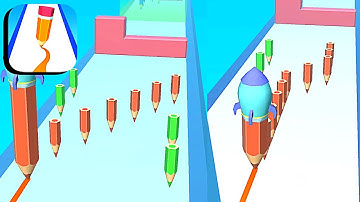 Color Pencil Run ​- All Levels Gameplay Android,ios (Part 2)