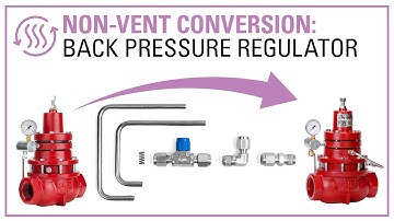 Kimray Conversion: Back Pressure (BP) Regulator to Non-Vent (BP-NV) with conversion kit