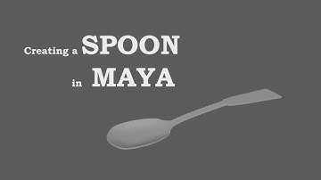 [Maya] Modeling - Spoon