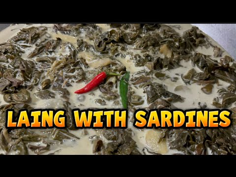 CREAMY LAING WITH SARDINES🧑🏼‍🍳 #cooking #food