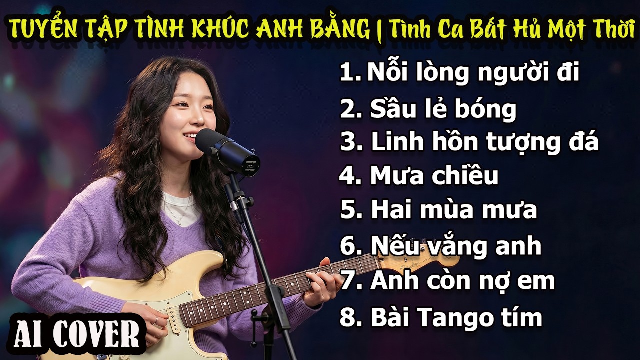 Cover TUYỂN TẬP TÌNH KHÚC ANH BẰNG - TÌNH CA BẤT HỦ MỘT THỜI | AI Cover