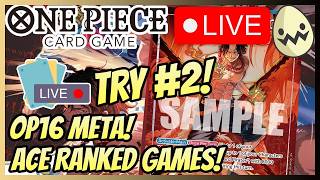 One Piece Card Game: OP16 Ace Chinoize Cup Tournament Games! Try #2