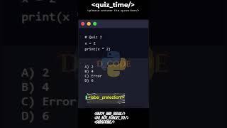 2️⃣ 🧠 Test Your Python Skills | 🎉 Fun Coding Quiz Challenge