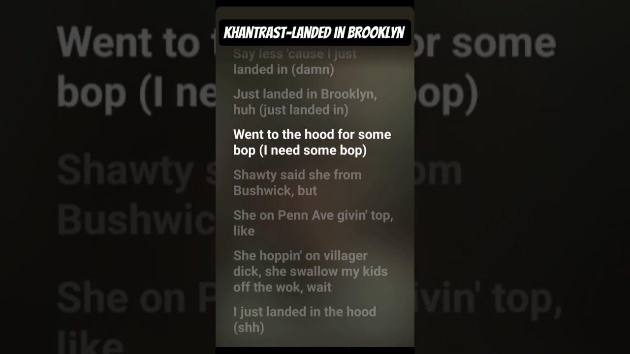 Khantrast-Landed in Brooklyn 