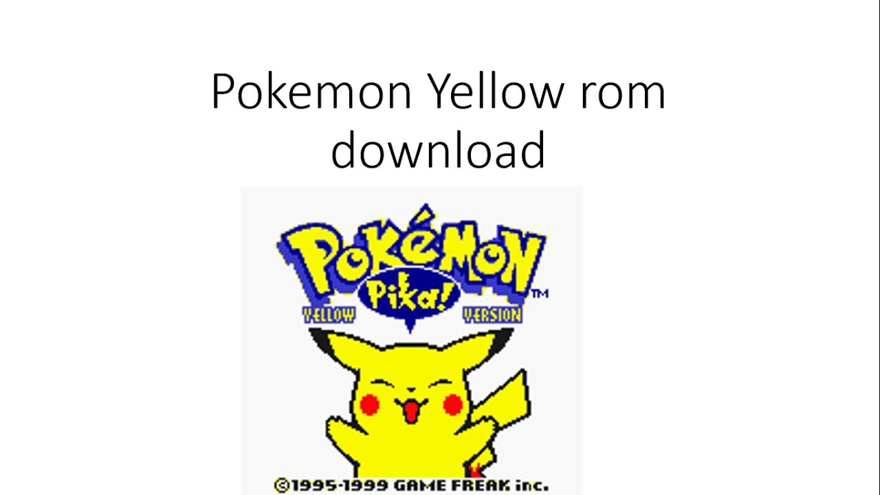 Pokemon Yellow Gbc Roms Free