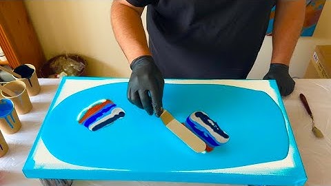 Negative SPACE was the focus and it WORKED! Yay!! Abstract Acrylic Art Painting