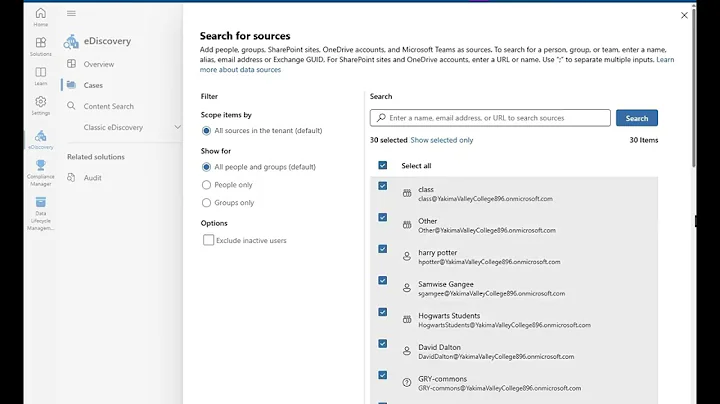 Creating a hold for a Microsoft 365 eDiscovery case